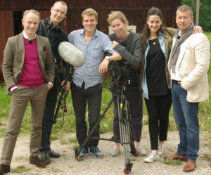 TV-team från TV8 hos Gärdsjö Antik